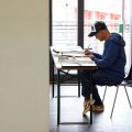 Pudi retouching his Barytprints  , pic: pipeshots.com